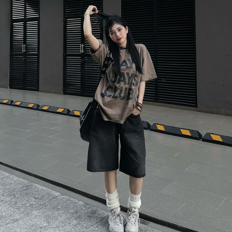 Quần short jean ống rộng WHOSE màu XANH/XÁM - Quần ngố bò form Nam nữ unisex ❤️ Jaystoree | BigBuy360 - bigbuy360.vn
