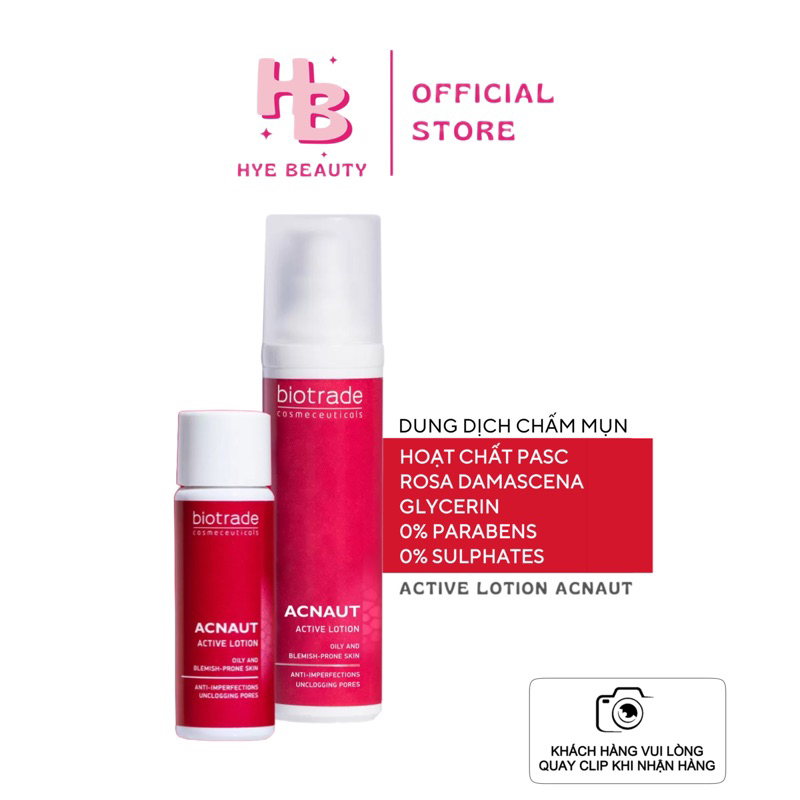 (𝐂𝐎̂𝐍𝐆 𝐓𝐘 𝐃𝐀𝐓𝐄 𝟎𝟔/𝟐𝟕) BIOTRADE Active Lotion 10ml - Chấm mụn se cồi khô nhân giảm nhanh các loại mụn