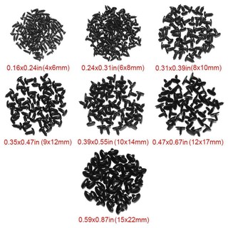 Mắt Thú Oval Màu Đen Có Chốt Nhiều Size