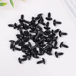 Mắt Thú Oval Màu Đen Có Chốt Nhiều Size