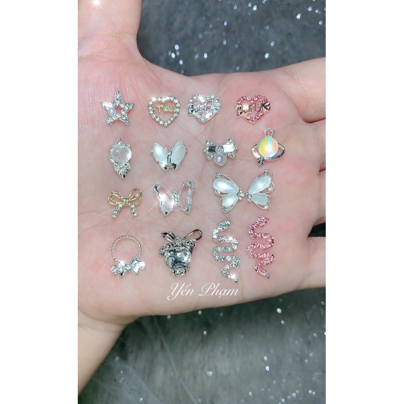 Charm kiểu mã R1-R17 siêu xinh trang trí móng tay