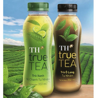 Thùng 24 chai trà ô long/trà xanh vị chanh TH True Tea 350ml