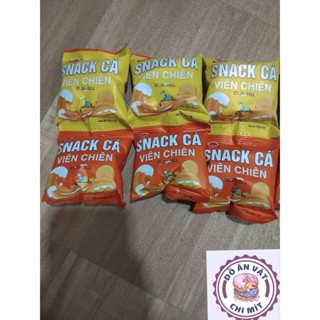 Bán sỉ bịch snack cá viên chiên Minh Châu food bịch 60 gói giòn ngon đồ ăn vặt giá rẻ