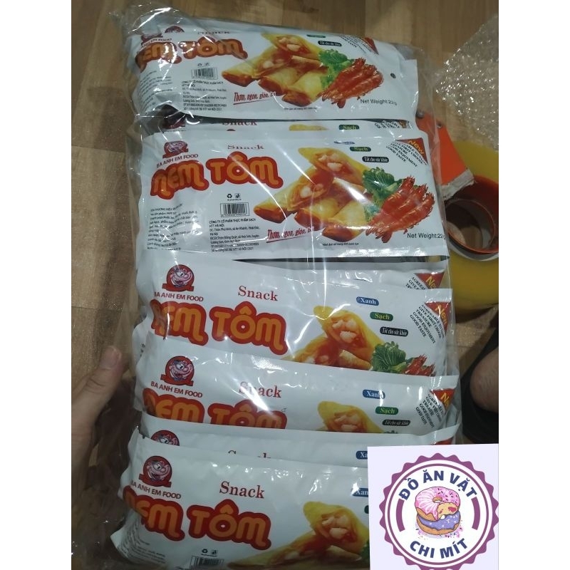  Bán sỉ snack nem tôm bịch 30 gói thơm ngon hấp dẫn đồ ăn vặt hót nhất hiện nay.giá cả hợp lý . 