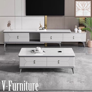 Bàn trà đơn Sofa phòng khách KYRIOS cốt gỗ MDF phủ sơn bệt kết hợp mặt kính hoặc đá và chân kim loại sang trọng BT-11
