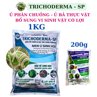 Men vi sinh NẤM trichoderma - Nấm Đối Kháng Trichoderma- Dùng ủ phân và xử lý đất trước khi trồng