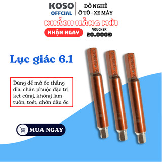 Lục giác 6.1 KOSO chuyên dùng mở ốc thắng đĩa, chân phuộc đặc trị kẹt cứng, không làm tuôn, toét, chờn đầu ốc