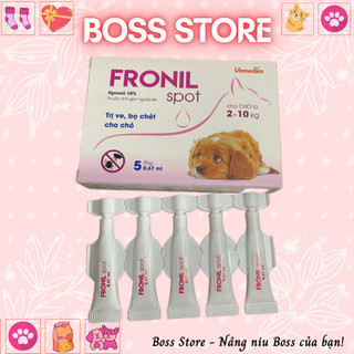 1 ỐNG FRONIL SPOT - NHỎ GÁY PHÒNG TRỊ VE, BỌ CHÉT TRÊN CHÓ