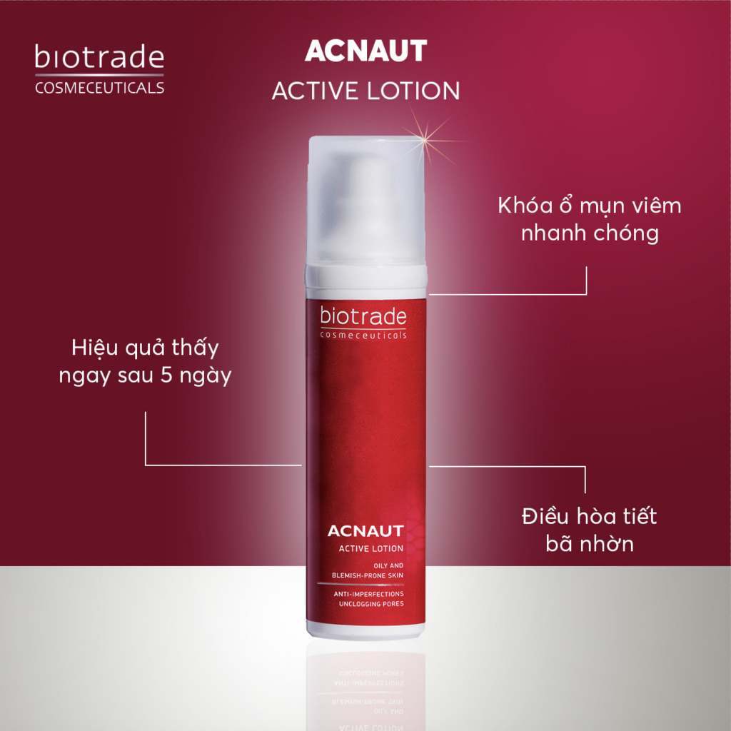 Dung dịch chấm mụn Biotrade Acnaut Active Lotion mụn mủ, mụn dậy thì Biotrade