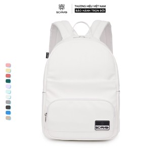 Scarab Heritage Leather Backpack - Balo Da PU Thời Trang, Ba lô Đi Học Nam Nữ Đựng Vừa Lap 15.6inch