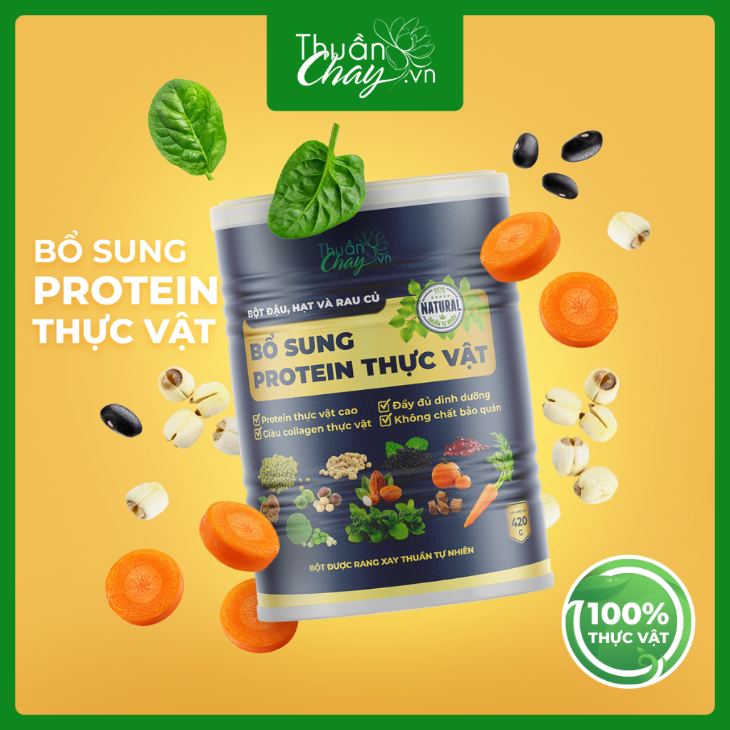 BỔ SUNG PROTEIN THỰC VẬT 420g - Bột ngũ cốc đậu hạt rau củ