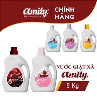 Nước giặt xả amity 5 trong 1 - 5kg - nhiều mùi hương