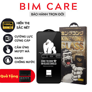 [ GIÁ RẺ ] Kính Cường Lực Iphone KingKong 3D Chính Hãng,Cường Lực KingKong Không Hộp Full Màn Hình Từ 7/8Plus Đế15Promax