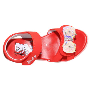Sandal đế bằng bé gái Bita's SOB.293 (Hồng phấn + Đỏ)