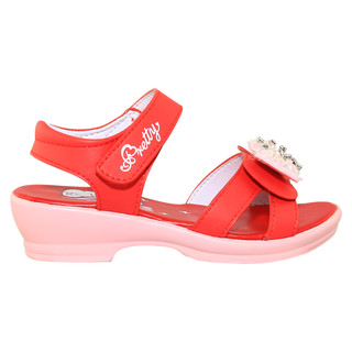 Sandal đế bằng bé gái Bita's SOB.293 (Hồng phấn + Đỏ)