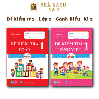 Sách - Combo Đề Kiểm Tra Toán và Tiếng Việt 1 - Cánh diều - Học kì 2 (2 cuốn)