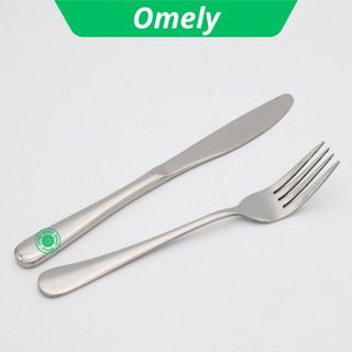 Bộ dao dĩa, nĩa ăn bít tết, ăn steak, chất liệu inox không gỉ sáng bóng, cán trơn dày cầm chắc tay