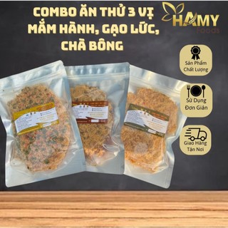 Combo Ăn Thử 3 Vị Chà Bông, Gạo Lức, Mắm Hành
