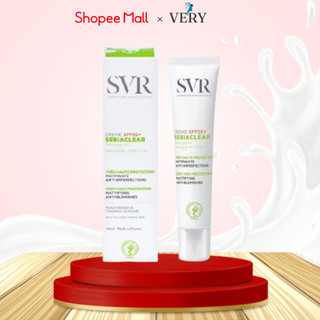 Kem chống nắng SVR Sebiaclear Creme Spf 50+ dành cho da mụn nhạy cảm, da nhờn, da hỗn hợp 40ml