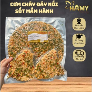  Cơm cháy đấy nồi sấy mắm hành thêm vị cay siêu ngon 500gr hút chân không 