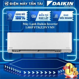 Ftkz25vvmv - miễn phí công lắp đặt - điều hòa daikin inverter 1.0hp ftkz25vvmv