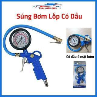 Bơm lốp oto xe máy có dầu