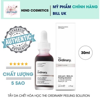 Tinh Chất Peel da The Ordinary AHA 30%+BHA 2% Peeling Solution 30ml (skincare)