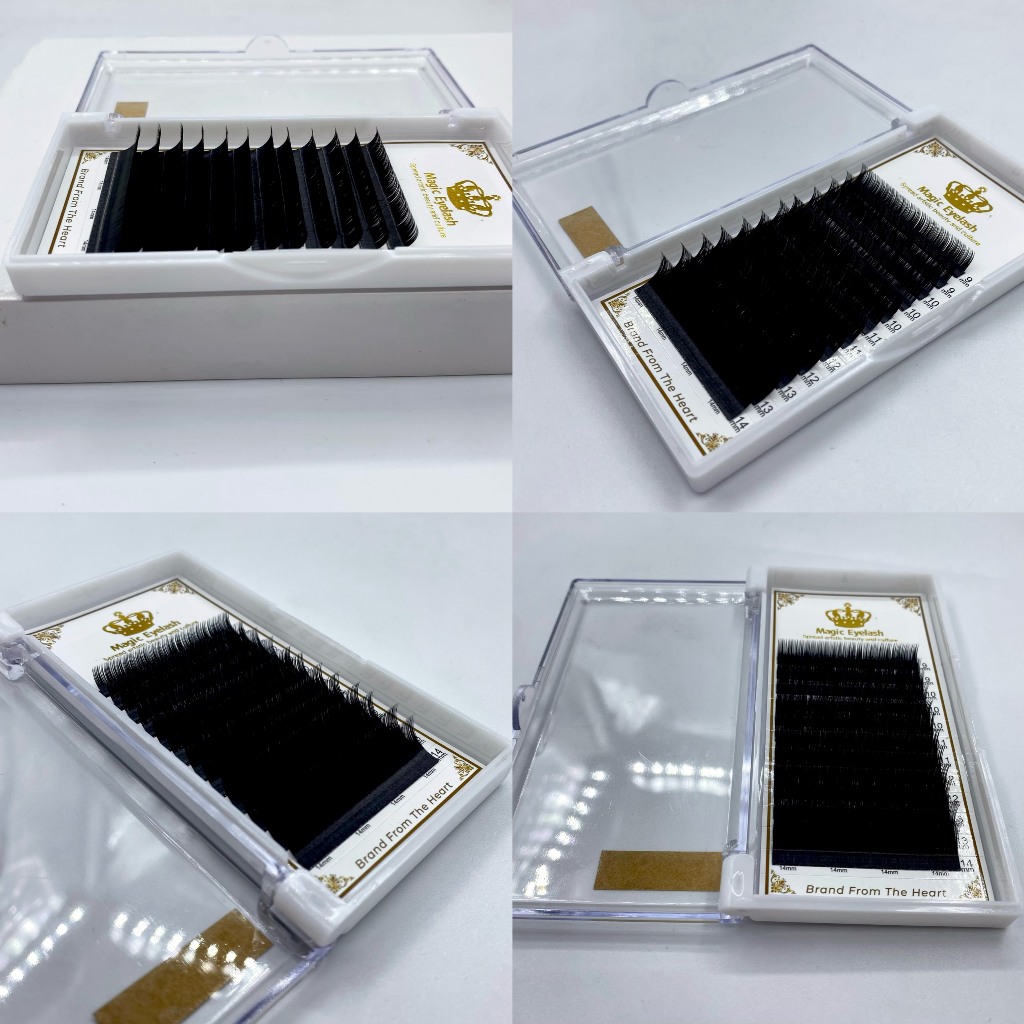 Mi khay Lông Chồn_Mix size 9-14 mm_Cong J_B_C_CC_D_U_LD_LI_Dày 0.03-0.05-0.07-0.10-0.12_Huy hoàng Mi