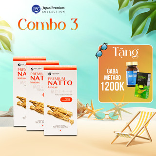 Combo 3 Viên uống Chống Đột Quỵ Natto Kinase Nhật Bản (Hoạt huyết dưỡng não) - Fine Japan (Hộp 300 Viên)
