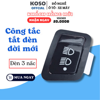 Công tắc tắt đèn xe máy đời mới KOSO tắt đèn xe máy wave, vision, ab, future , lead-Tắt đèn xe đời mới.