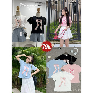Áo Thun Baby Tee Nơ Hồng BOCONGANH 16824431