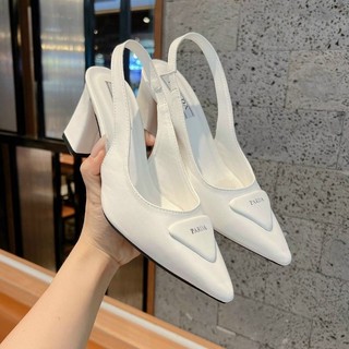 Giày Cao Gót bít mũi sục quai khóa cài gót 6cm CG-0644, Rosafashion