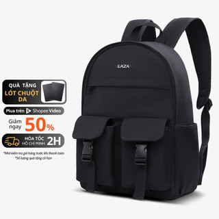 Balo nam nữ LAZA Burll Backpack 630 - Chất liệu canvas trượt nước - Đựng được laptop 15.6inch