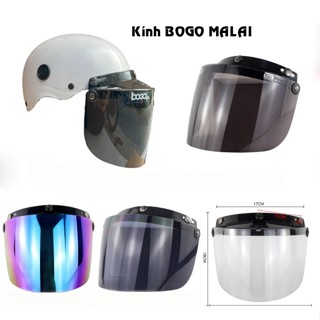 KÍNH BOGO VÀ KÍNH FLAT CHÍNH HÃNG GẮN NÓN NỬA ĐẦU 1/2 VÀ NÓN 3/4