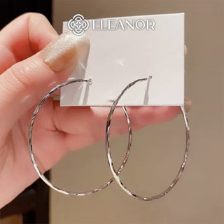 Bông tai nữ chuôi bạc 925 Eleanor Accessories hình tròn phụ kiện trang sức khuyên tai basic 7499