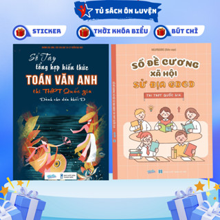 Sách- Combo SỔ TAY và SỔ ĐỀ CƯƠNG XÃ HỘI sử địa GDCD thi THPT Quốc Gia- Chương trình mới và đầy đủ nhất 2023