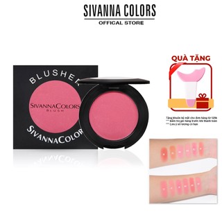 Phấn Má Hồng Sivanna Colors Blusher HF847 12 màu sắc tùy chọn dùng trang điểm chuyên nghiệp 4g