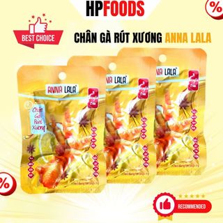 Combo 10 cái chân gà rút xương Không Cay gói 26g-đồ ăn vặt chân gà ủ vị tương thơm không cay ăn liền Anna Lala