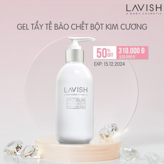TẨY TẾ BÀO CHẾT DA MẶT VÀ TOÀN THÂN BỘT KIM CƯƠNG LAVISH H BABY 250ml