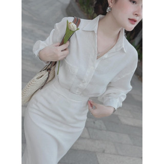 VÁY BỐ SƠ MI ĐÍNH CƯỜM.