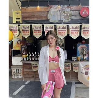 SET CROP CỔ SƠ MI PHỐI NÚT + SHORT 5M