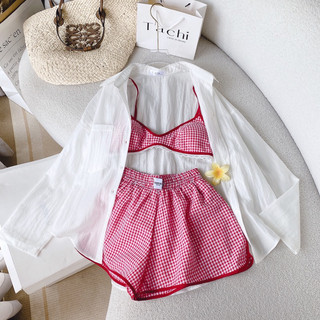 SET CROP CỔ SƠ MI PHỐI NÚT + SHORT 5M
