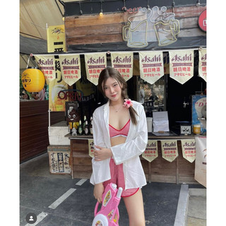 SET CROP CỔ SƠ MI PHỐI NÚT + SHORT 5M