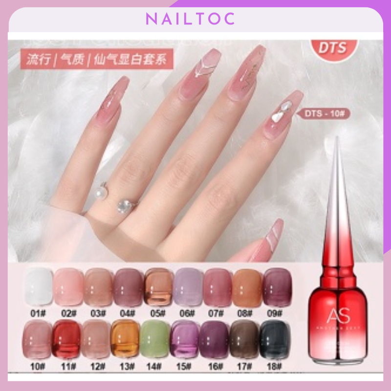 Sơn Gel mã DTS (màu thạch) | AS chai đỏ 15ML