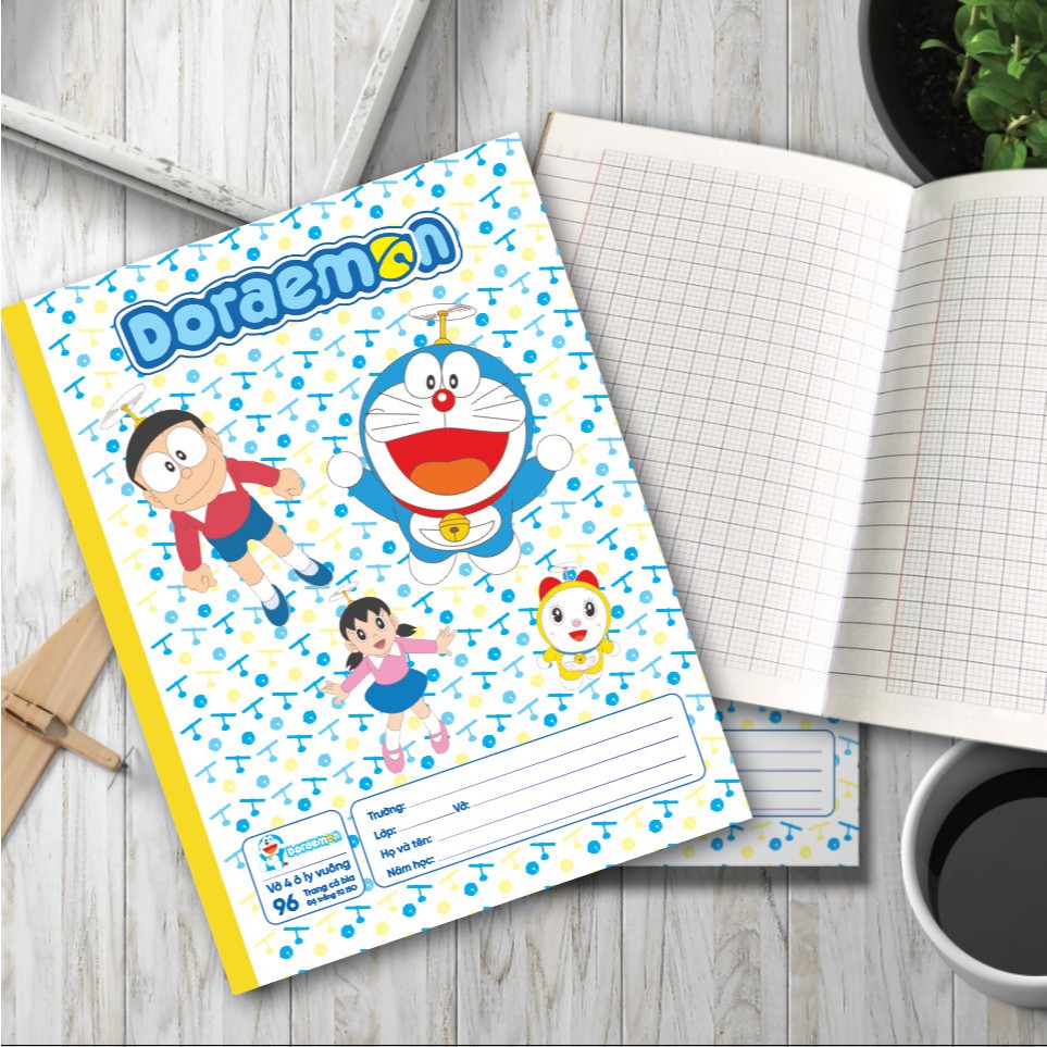 Set 10 vở học sinh 64 trang (5 ô ly -4 ô ly ) dễ thương, chất lượng mới nhất