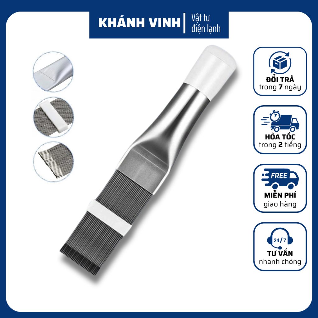 Lược chải dàn nhôm máy lạnh điều hòa - Chổi vệ sinh dàn nhôm điều hòa máy lạnh -Lược bằng thép không gỉ vệ sinh máy lạnh