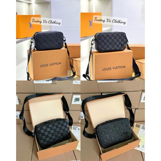 Túi đeo chéo lv apple hoạ tiết vân in cao cấp-bag lv nam đeo chéo hoạ tiết monogram vân in cao cấp