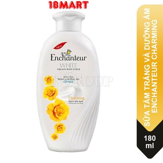 Sữa tắm trắng và dưỡng ẩm có hạt Enchanteur Charming 180g