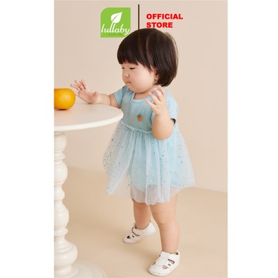 LULLABY - NH913R - Body liền váy voan in