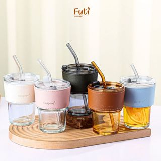 Ly Thuỷ Tinh, Cốc Đựng Nước, Bọc Da Giữ Nhiệt Nhiều Màu